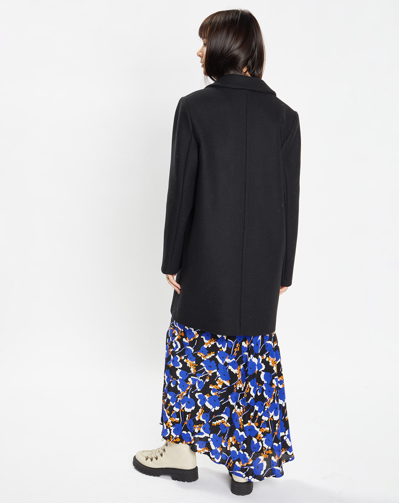 Zapa Manteau en Laine mélangée Maelys noir