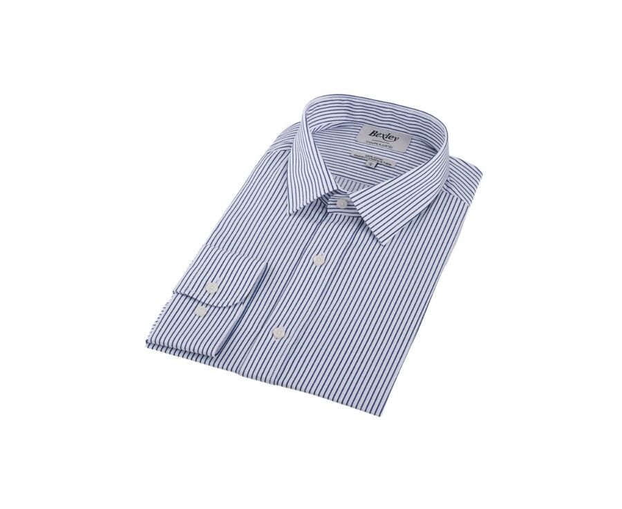 Chemise homme à rayures bleues - GEOFFROY