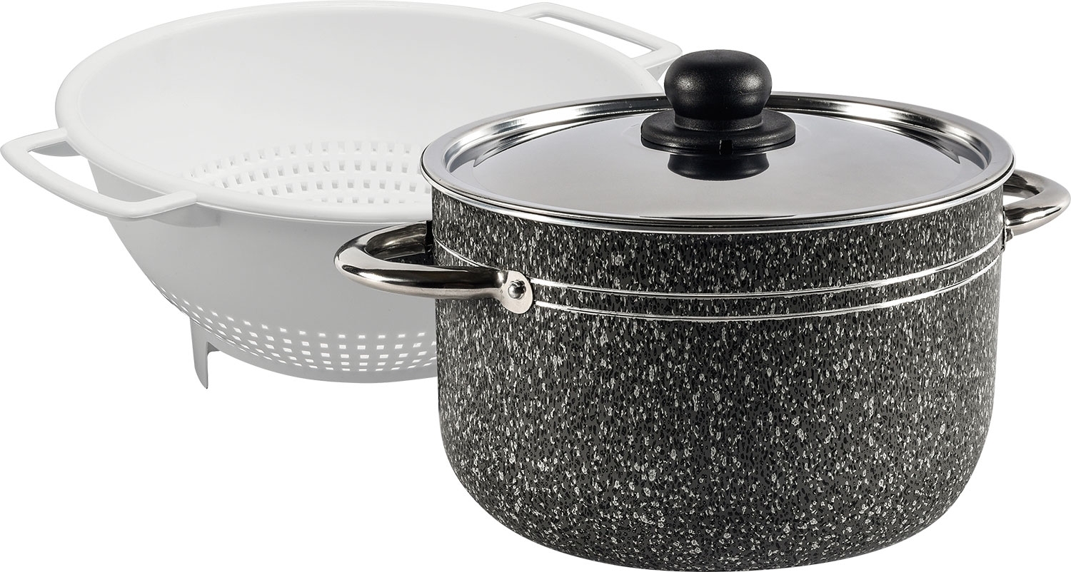 Berger Stone Rock Pasta Topfset 3-tlg. mit Antihaftbeschichtung