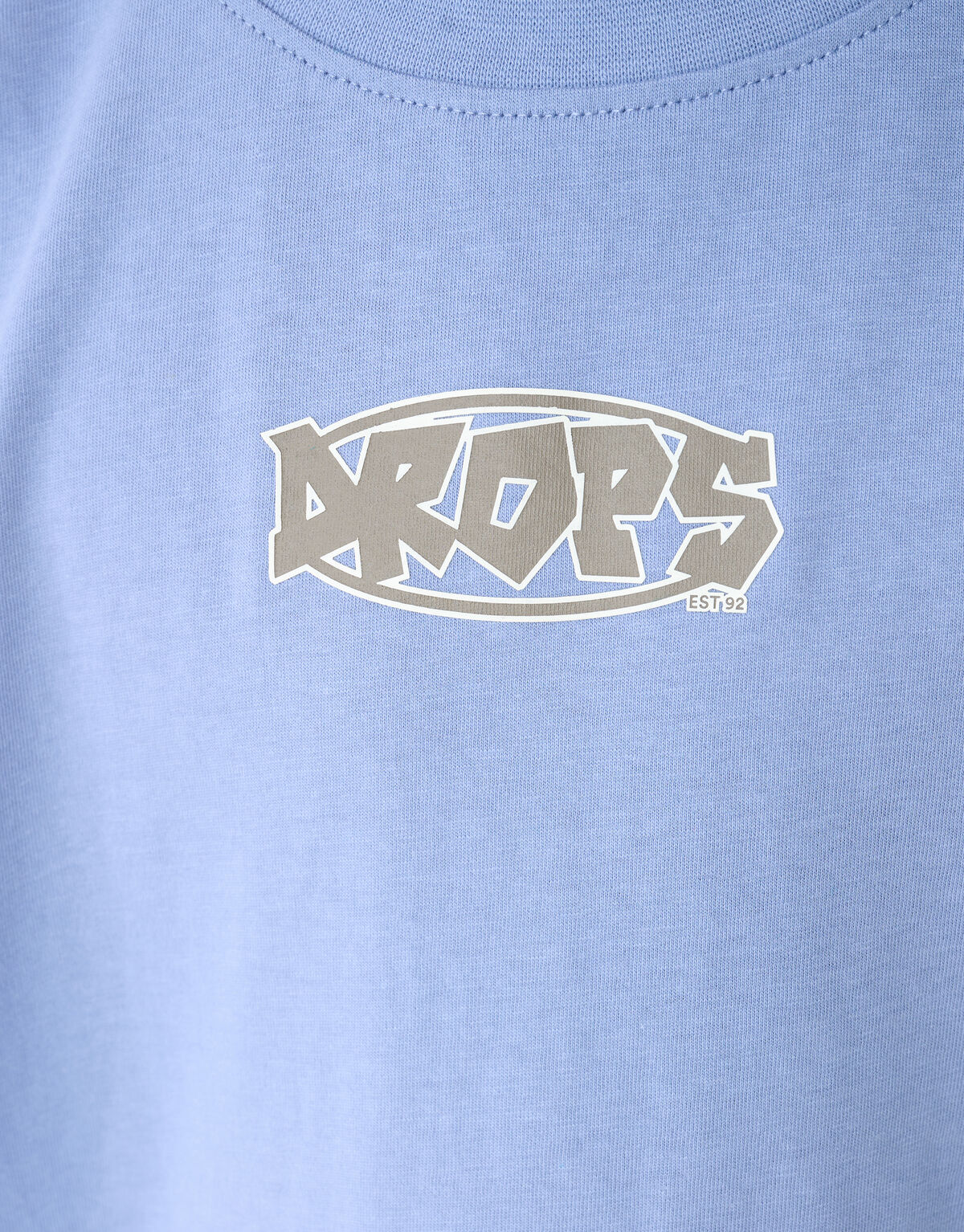 Drops Artwork T-shirt Blauw