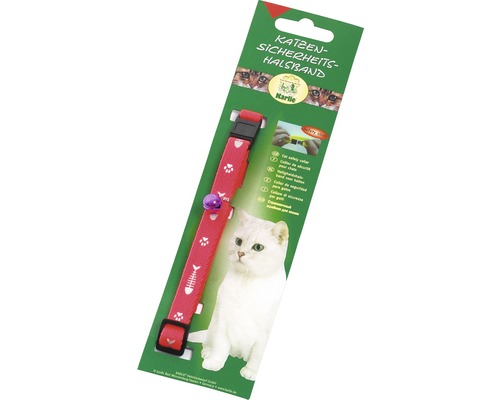 Karlie Art Sportiv kattenhalsband, vismotief, 10 mm x 30 cm, roze