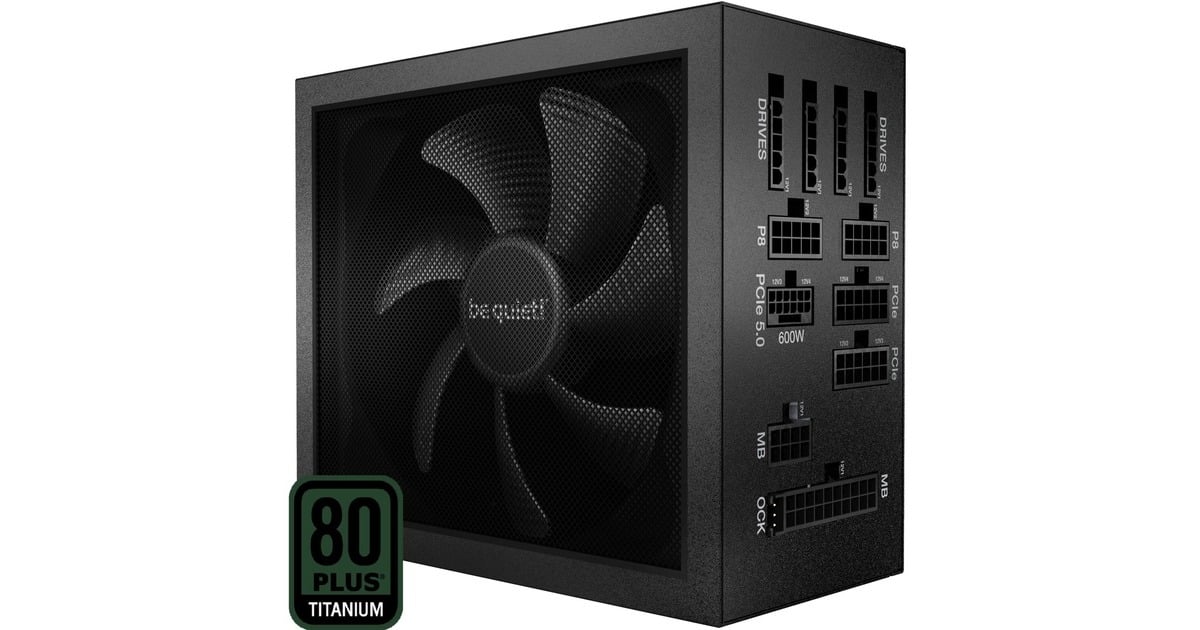 be quiet!Dark Power 13 modulaire 1000 watt voeding   (Zwart, 1x 12VHPWR, 4x PCIe)