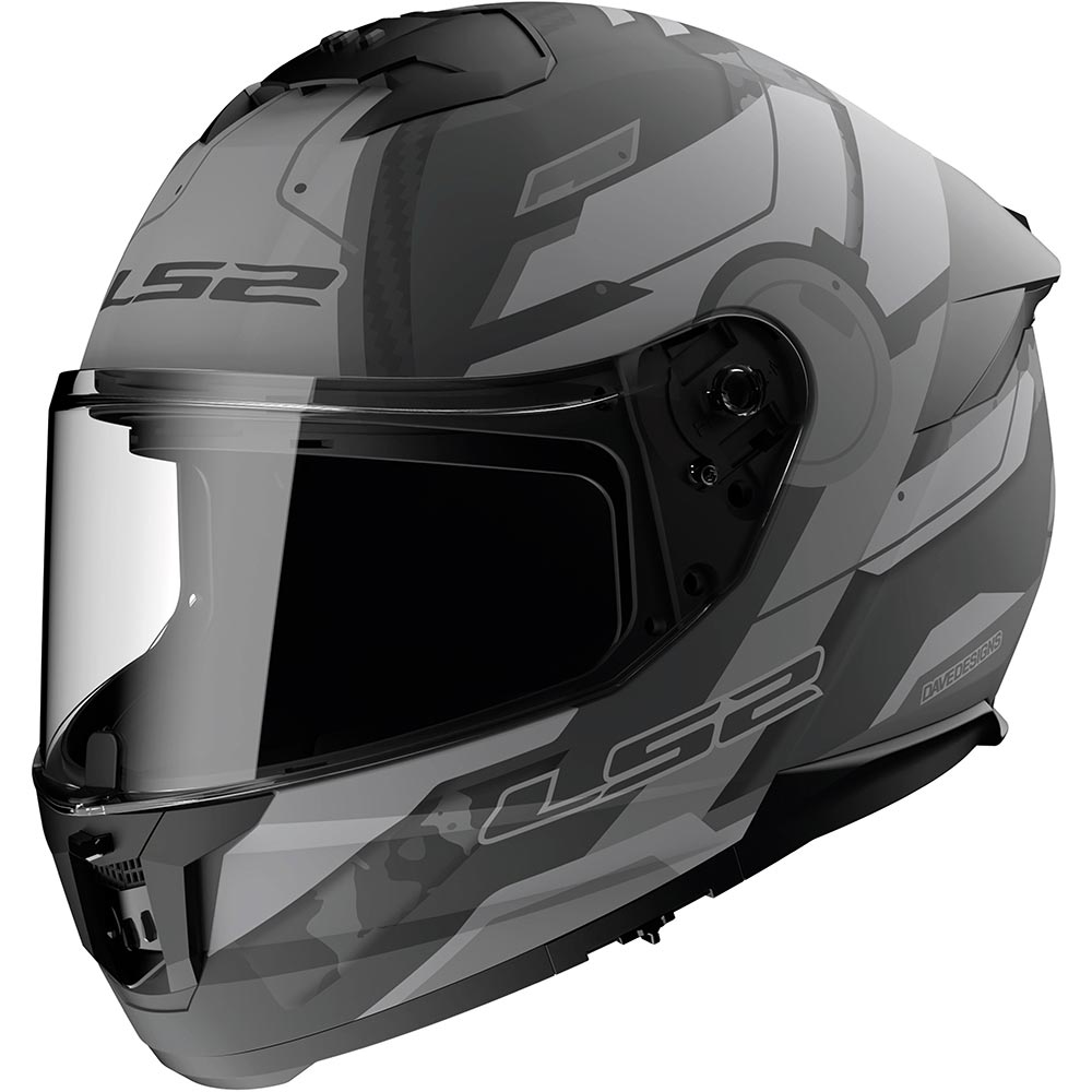 LS2 - Casque FF808 Stream II Shadow Gris / Titanium / Mat