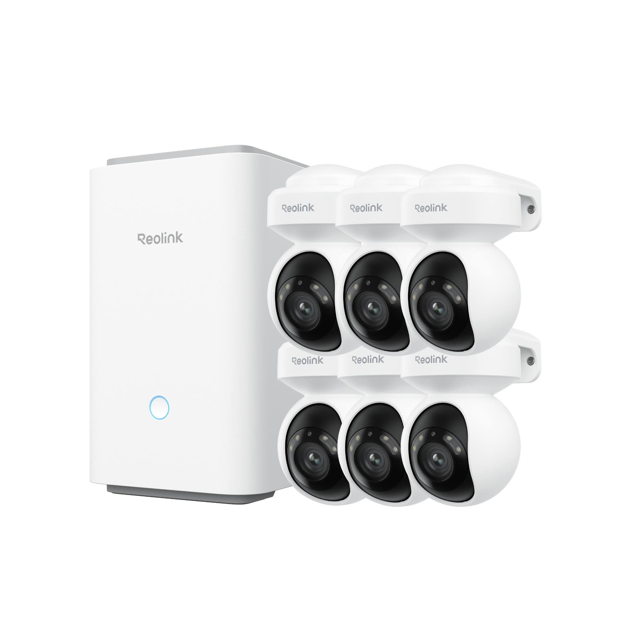 4K UHD 360° Auto-Tracking Wi-Fi 6 Sicherheitssystem mit Home Hub Pro