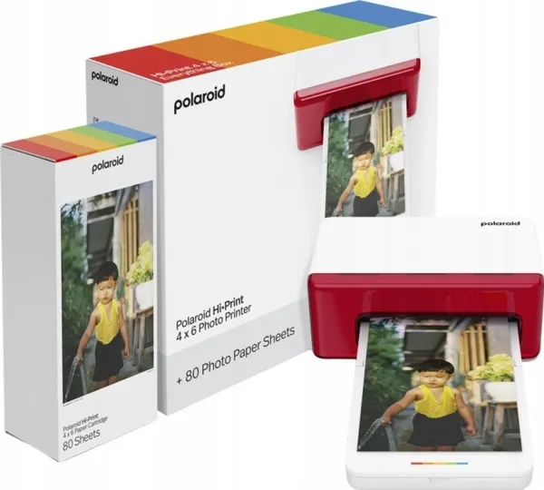 Polaroid Hi-Print 4x6 Photo Printer White E-Box, Termisk, 4