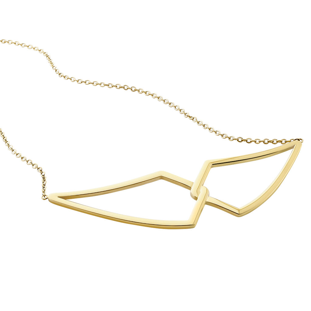 Collier Sautoir Adelind Acier Jaune