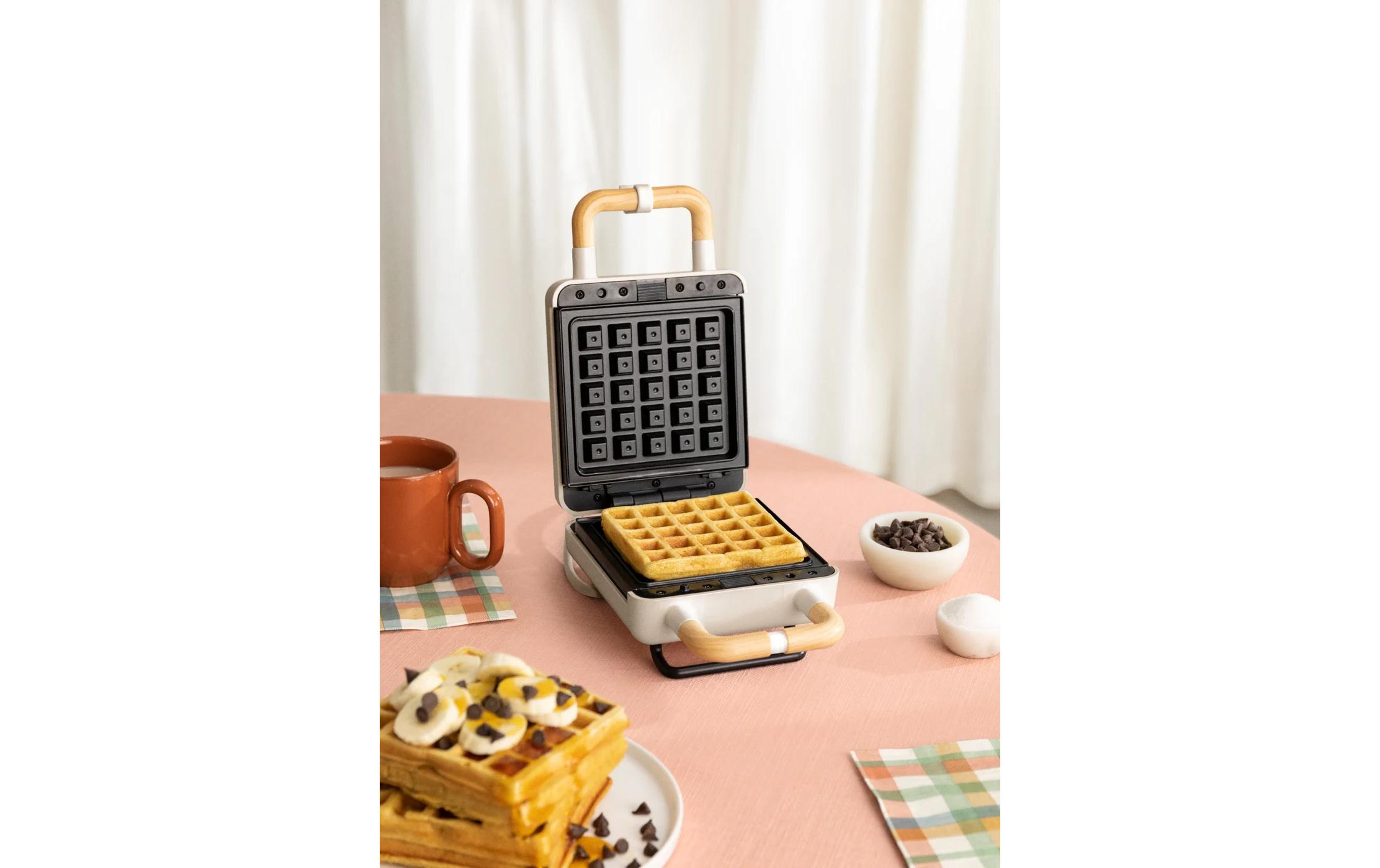 Waffeleisen Stone 2 in 1 Compact Sand2-in-1 Sandwich-Grill und Waffeleisen für vielseitigen Genuss