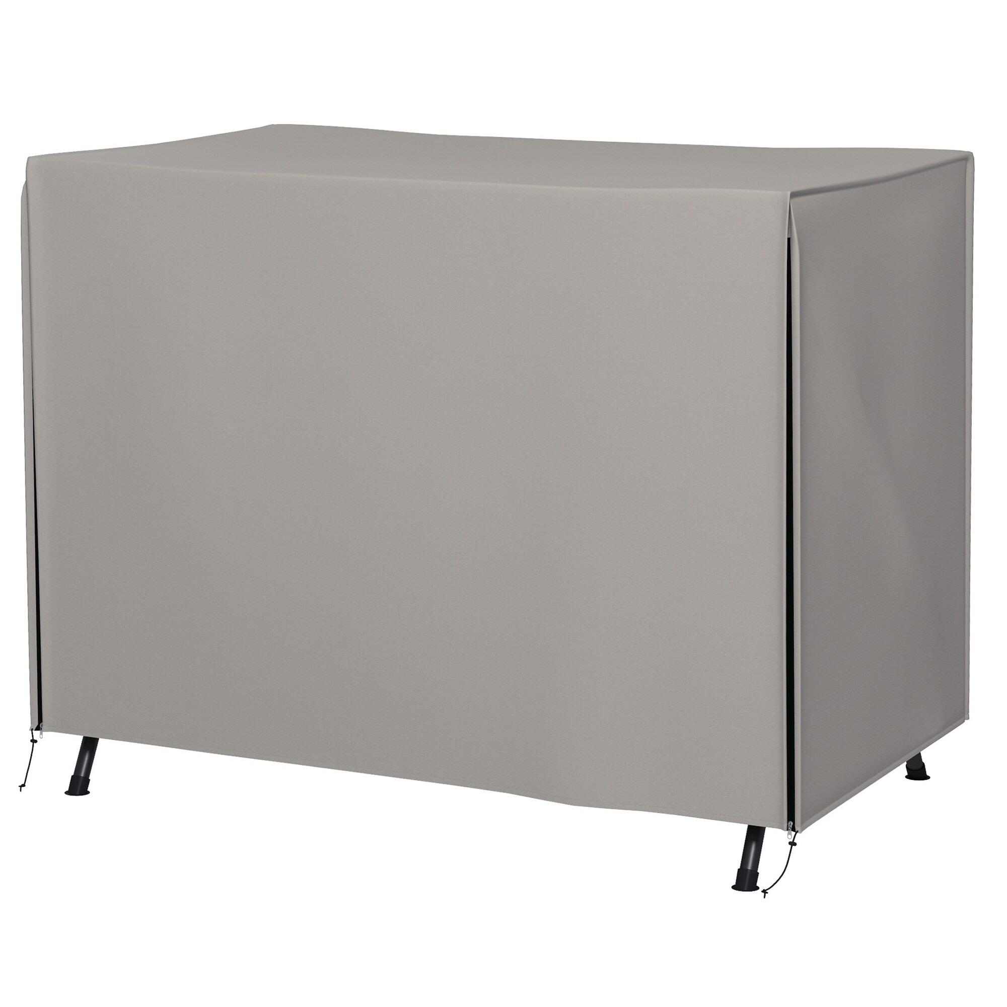 Outsunny Abdeckhaube für Hollywoodschaukeln mit Reißverschluss grau 205L x 124B x 164H cm