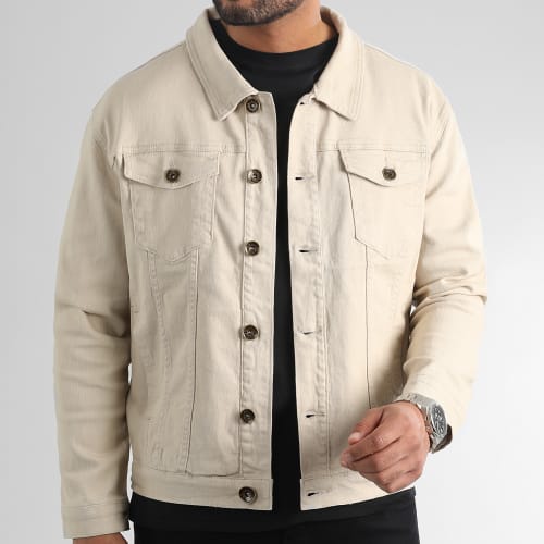Veste Jean Oversize Large 0089 Denim Beige
