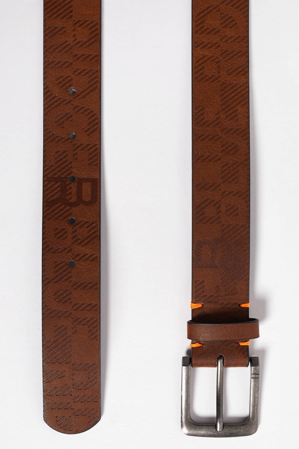 WE Fashion riem met all-over print bruin