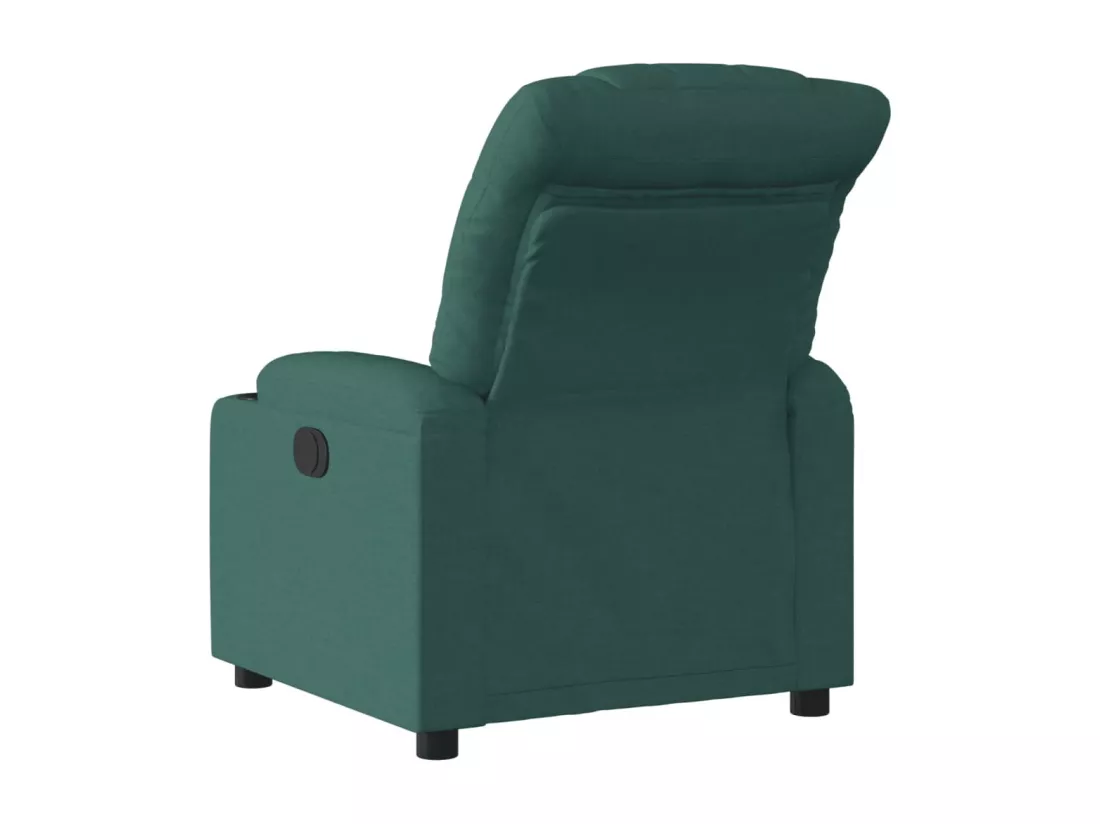 Fauteuil inclinable Vert foncé Tissu