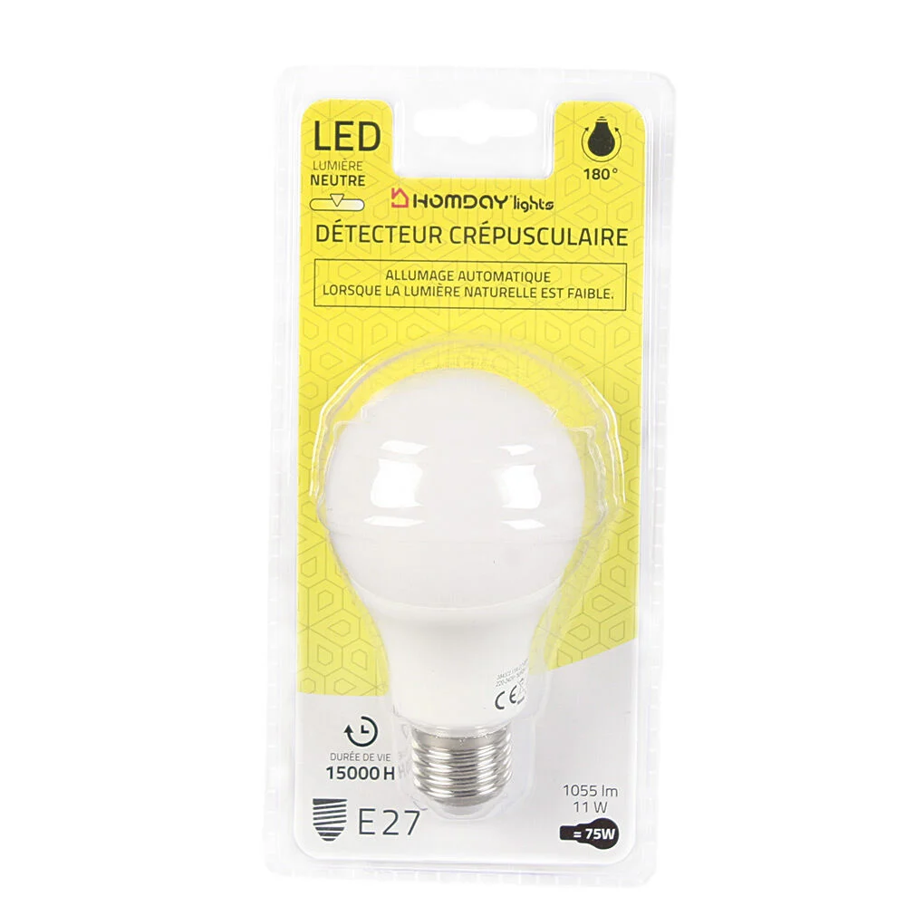 Ampoule led à détection crépusculaire