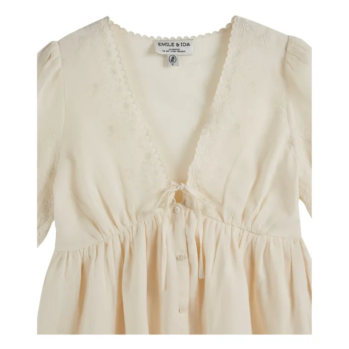 Emile et Ida Blouse Zorica Brodée - Collection Femme | Ecru