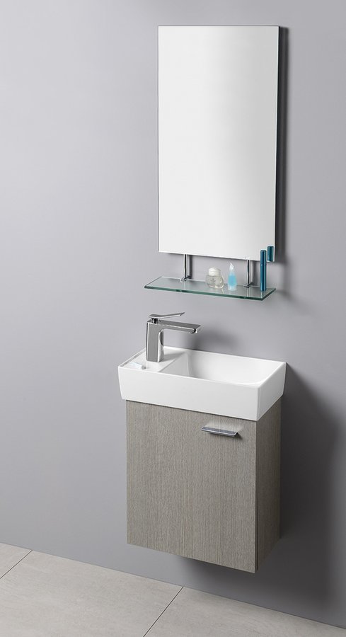 Sapho Wega spiegel rechthoekig met planchet 50x80cm chroom