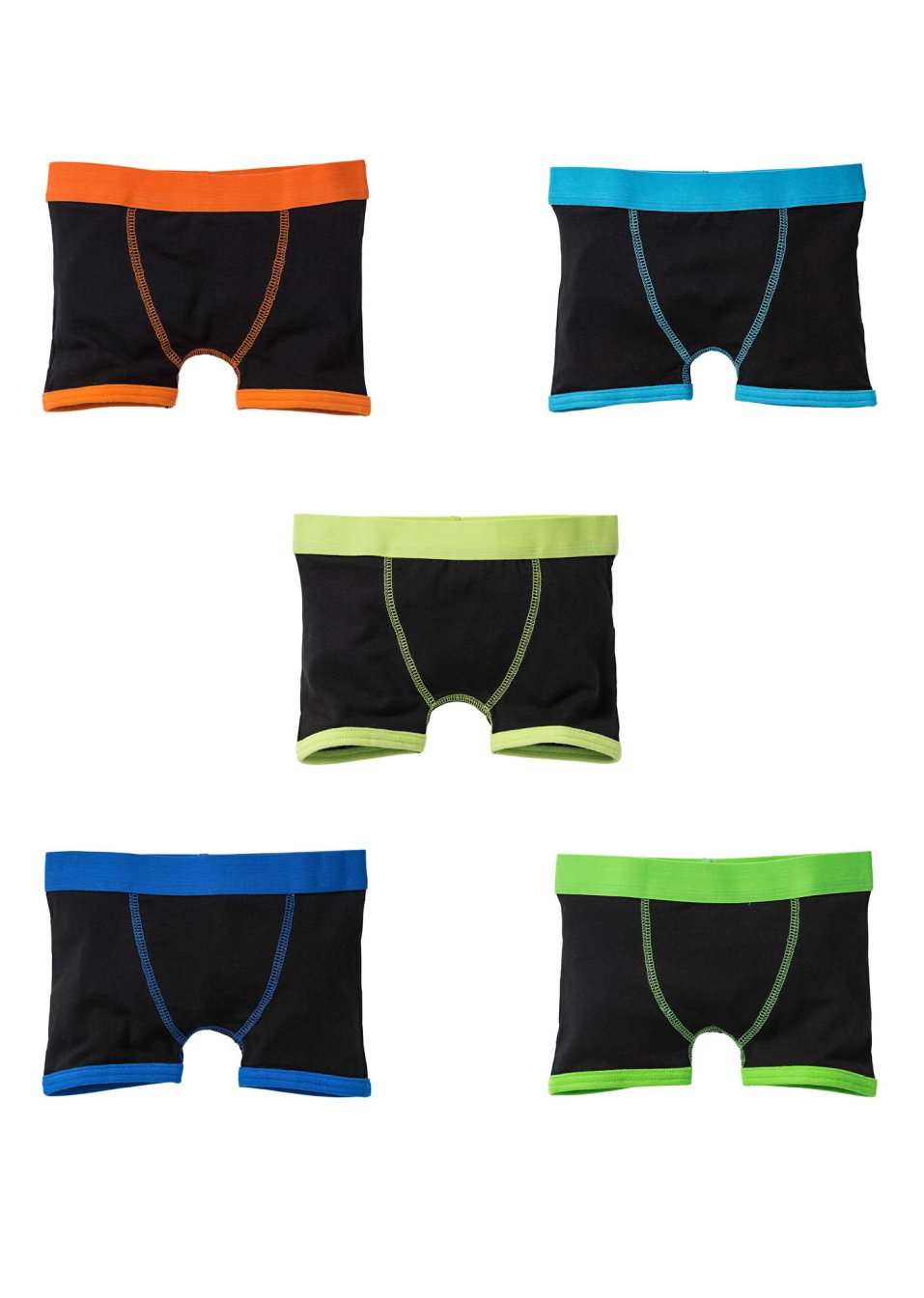 Lot de 5 boxers colorés