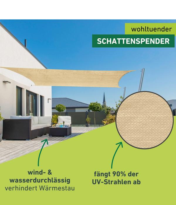 Windhager Sonnensegel Capri, rechteckig, ca.