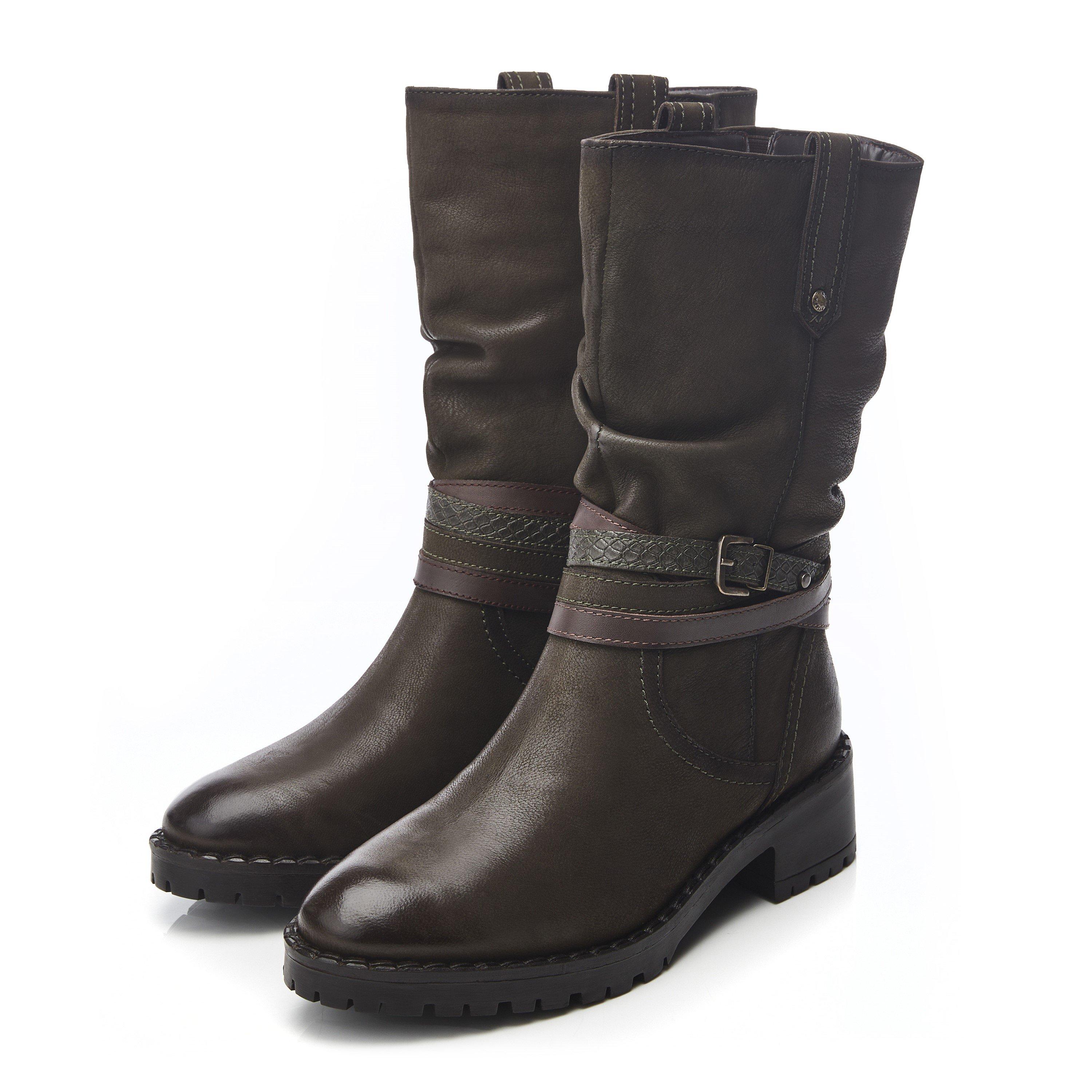 Moda in Pelle MP Beckette Khaki Nubuck Boots Womens