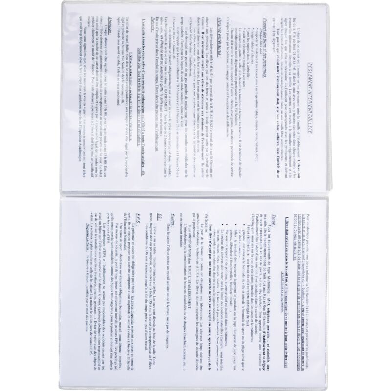 Étui de protection A4 2 volets