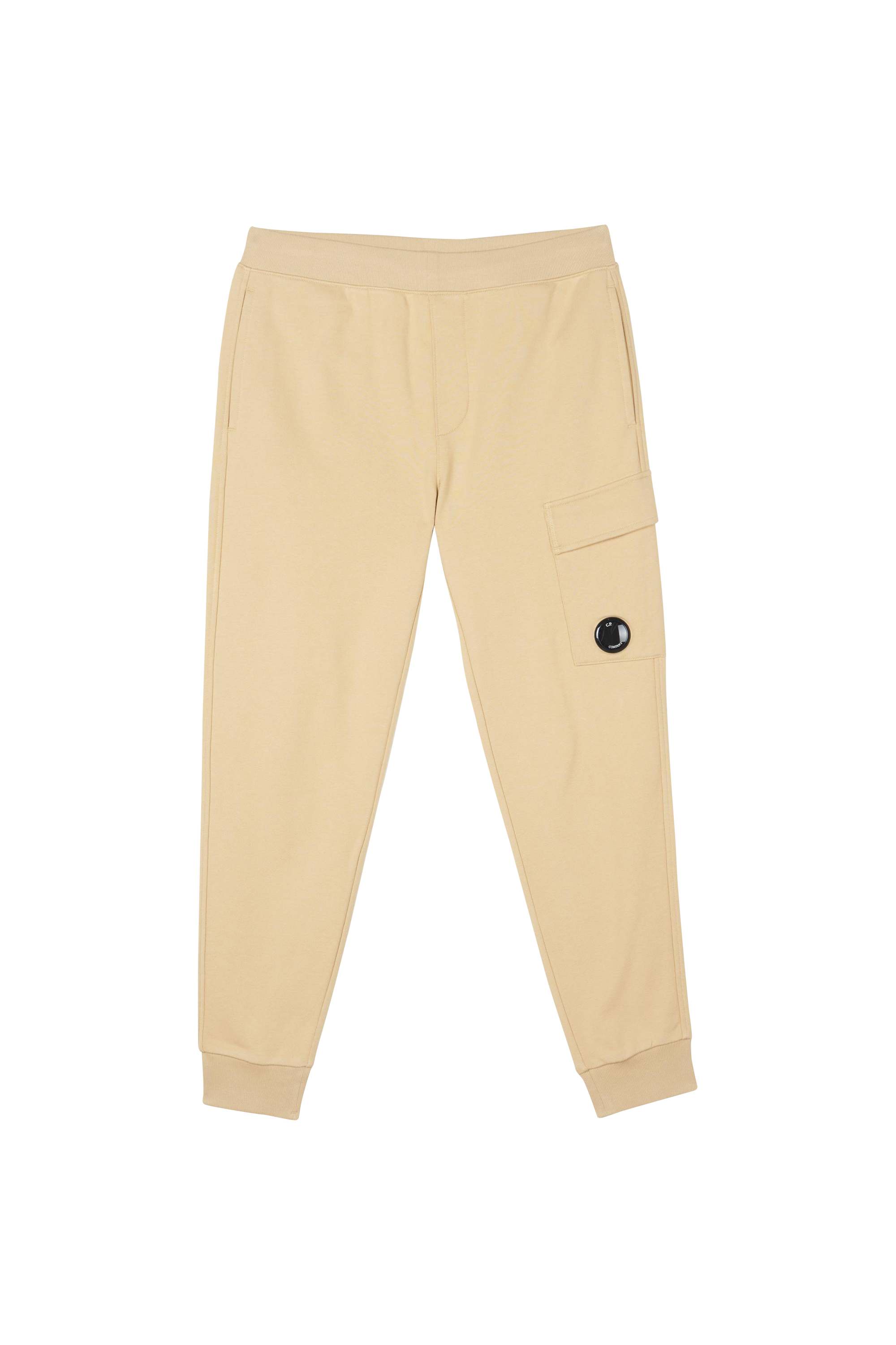 C.P. COMPANY Jogging DIAGONAL RAISED FLEECE CARGO TRACK PANTS Beige