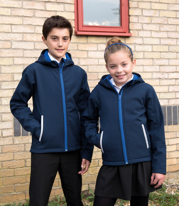 Result R224JY - Veste Softshell Capuche Enfant