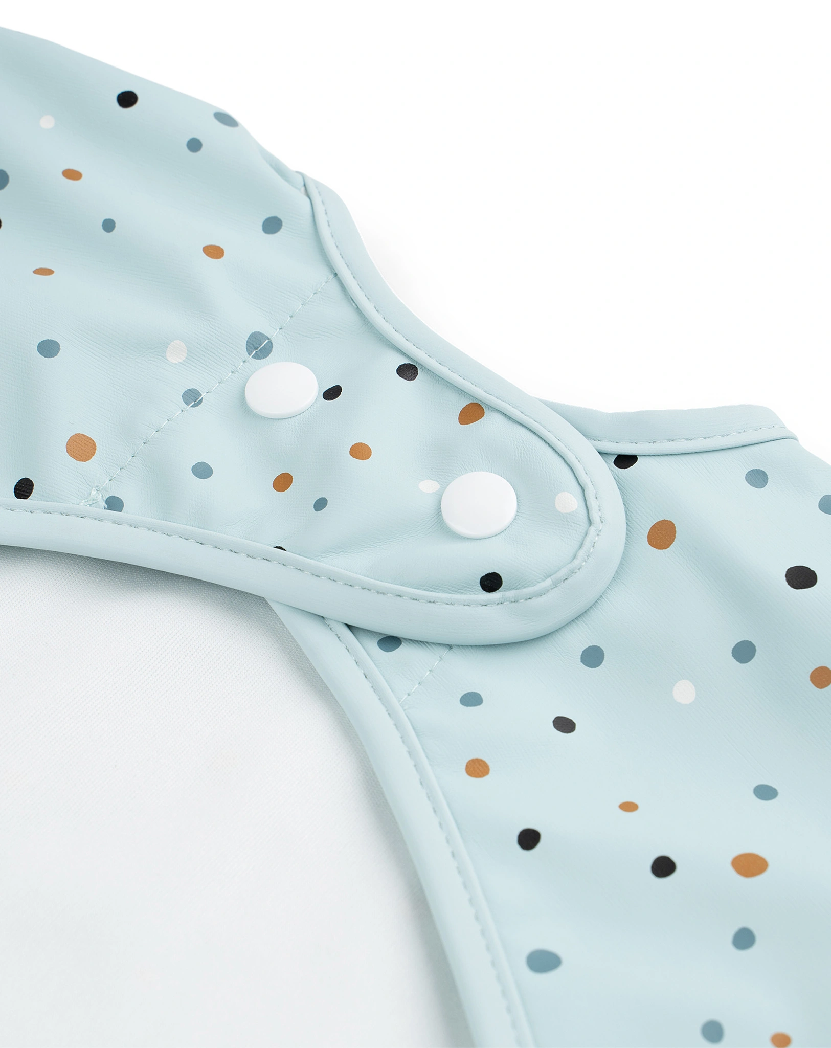 Ärmel-Lätzchen HAPPY DOTS in blau