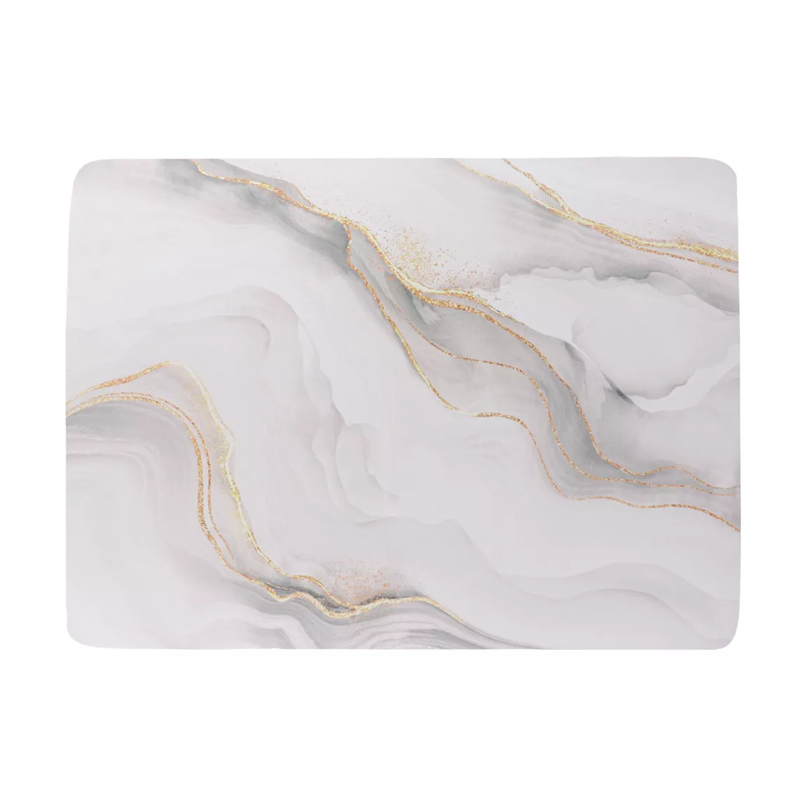 Tapis de bain caoutchouc naturel antidérapant (45 x 60 cm) Iconic Blanc