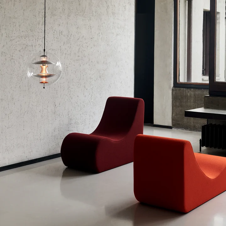 Verpan - VP Globe Pendelleuchte Ø 40 cm, Aluminium / klar