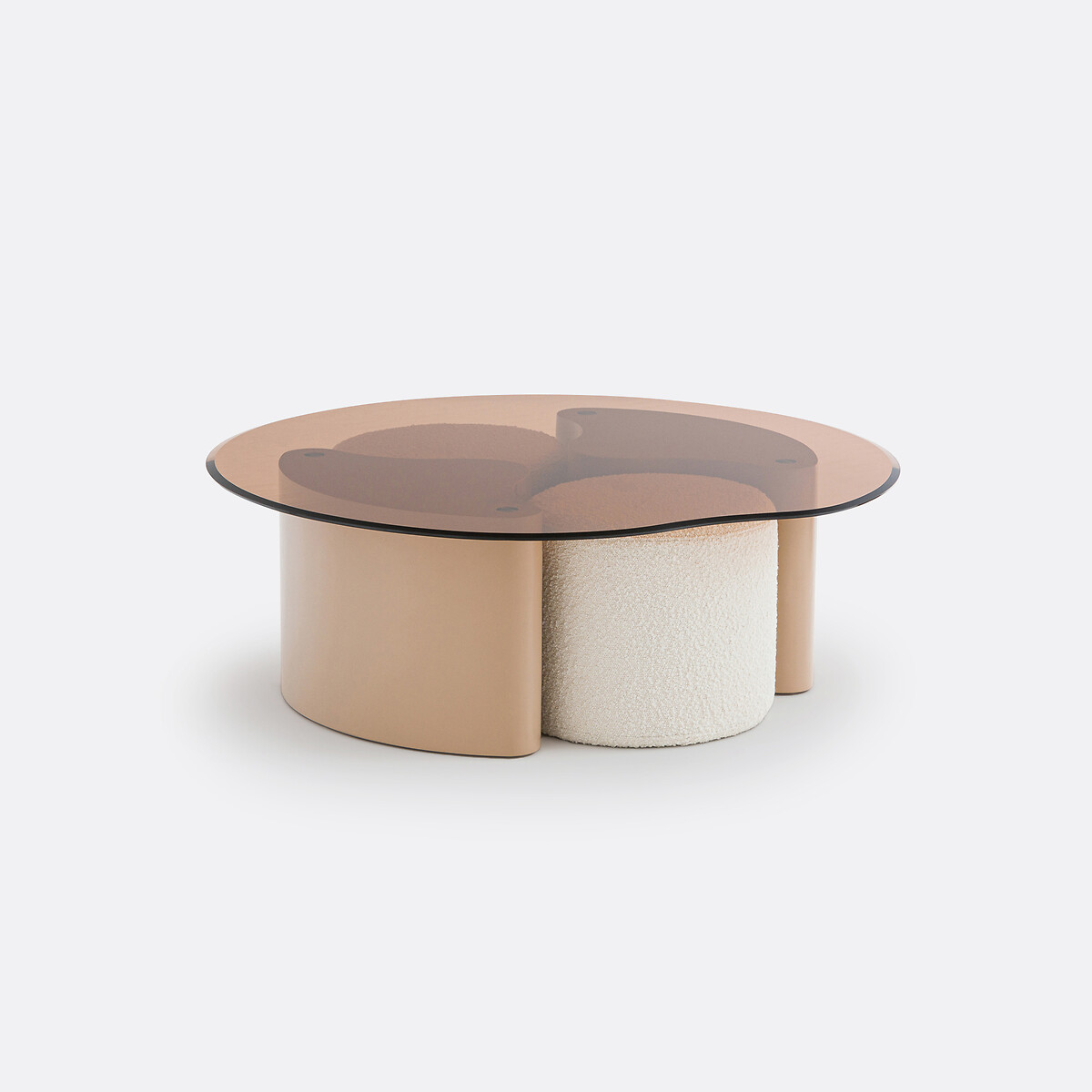 LA REDOUTE INTERIEURS<br>Mesa de centro com 2 pufes, Poglio