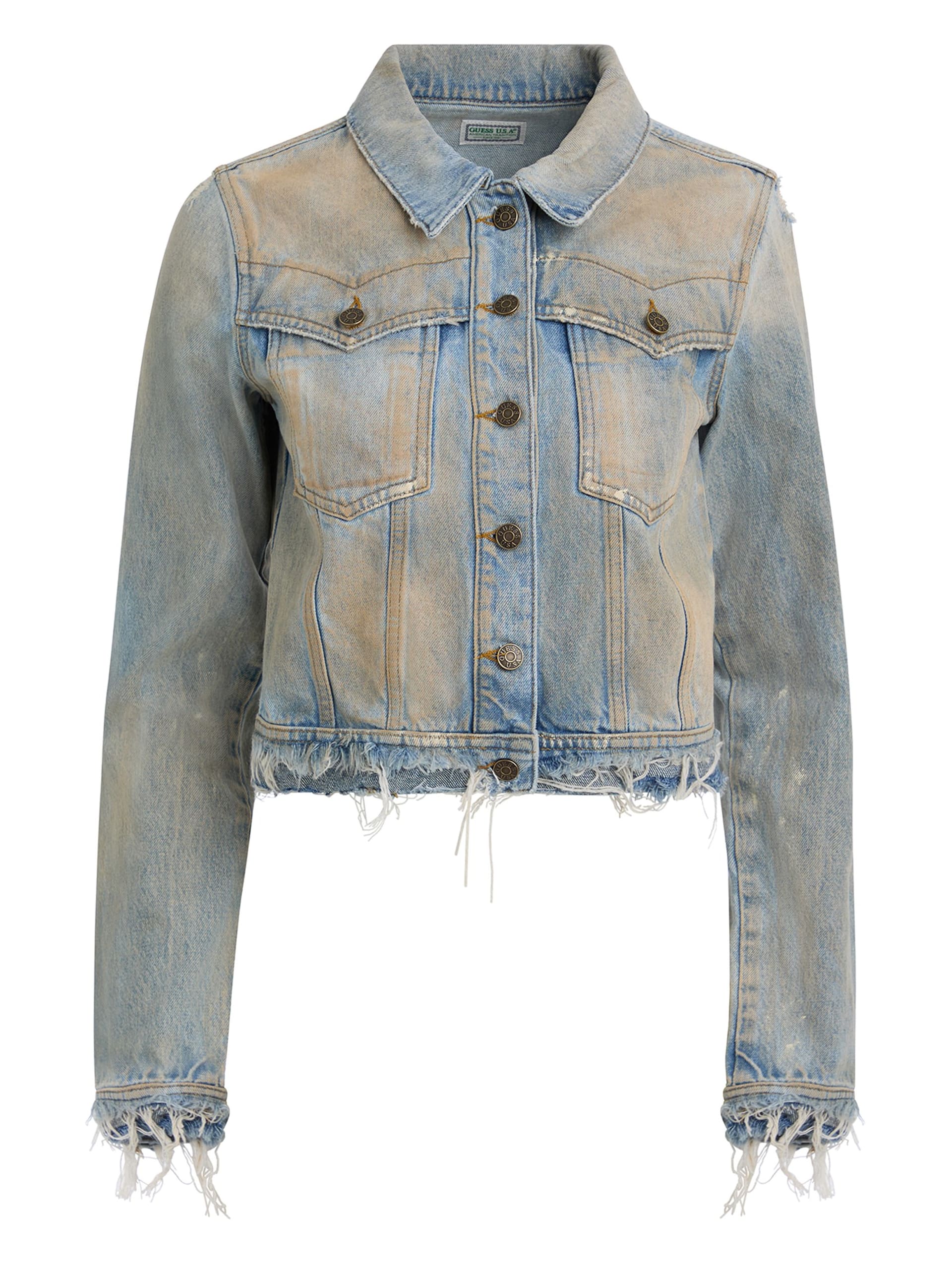 jaqueta jeans estilo caminhoneiro