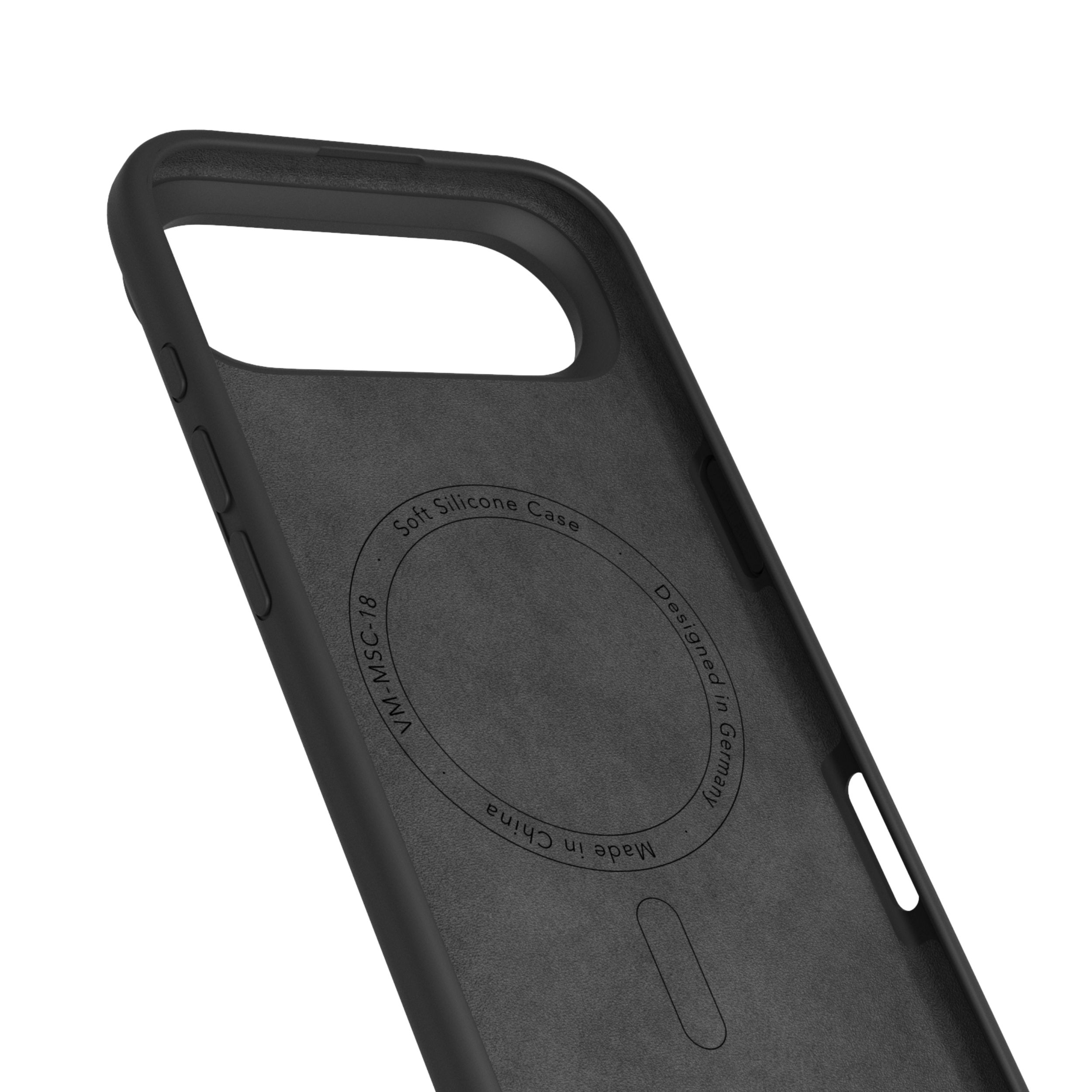 iPhone Air MagSafe Soft Silicone Hülle Case Recycled (MSC00094) - Schwarz
