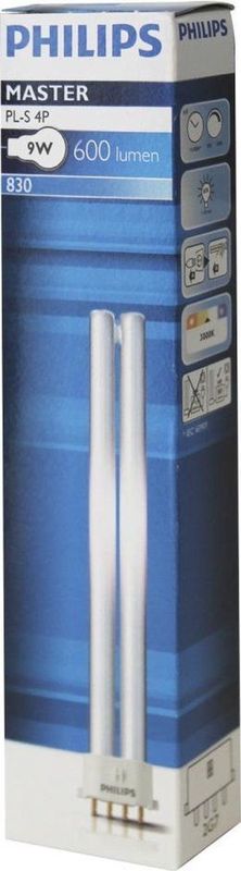Philips MASTER PL-S 9W 830 - Warm Wit - Energiezuinig
