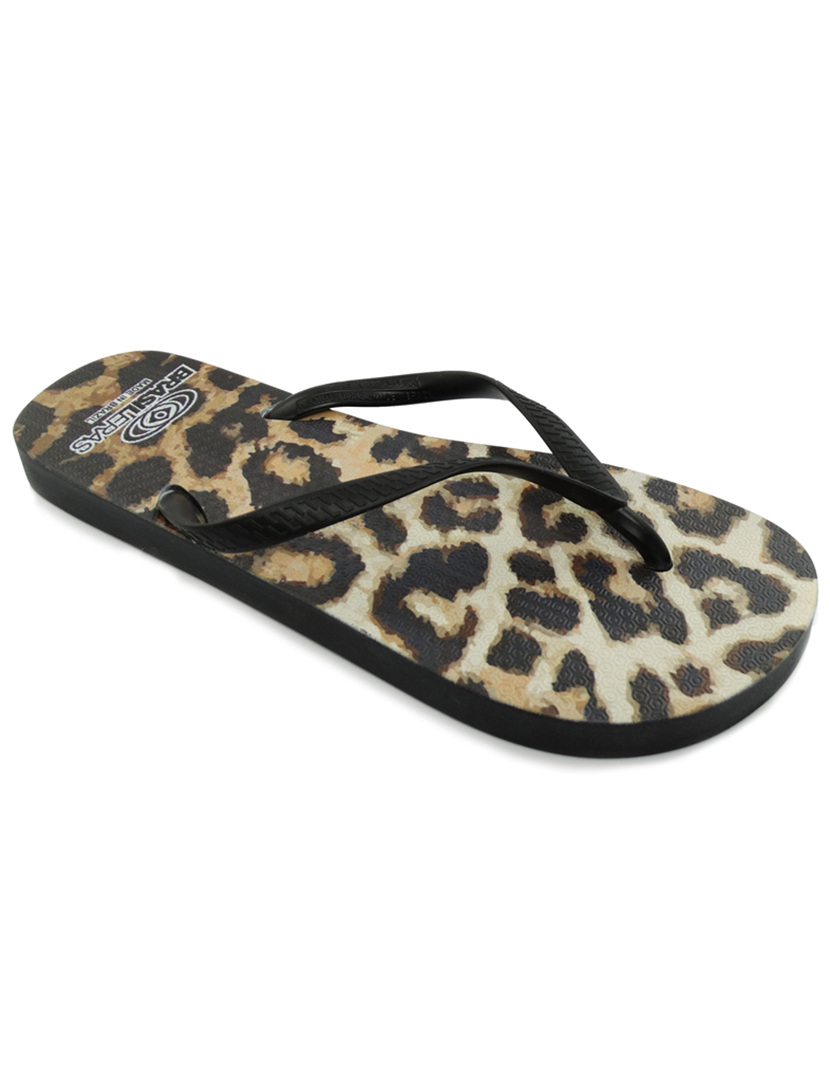 Printed Lux Black Sandals for Women