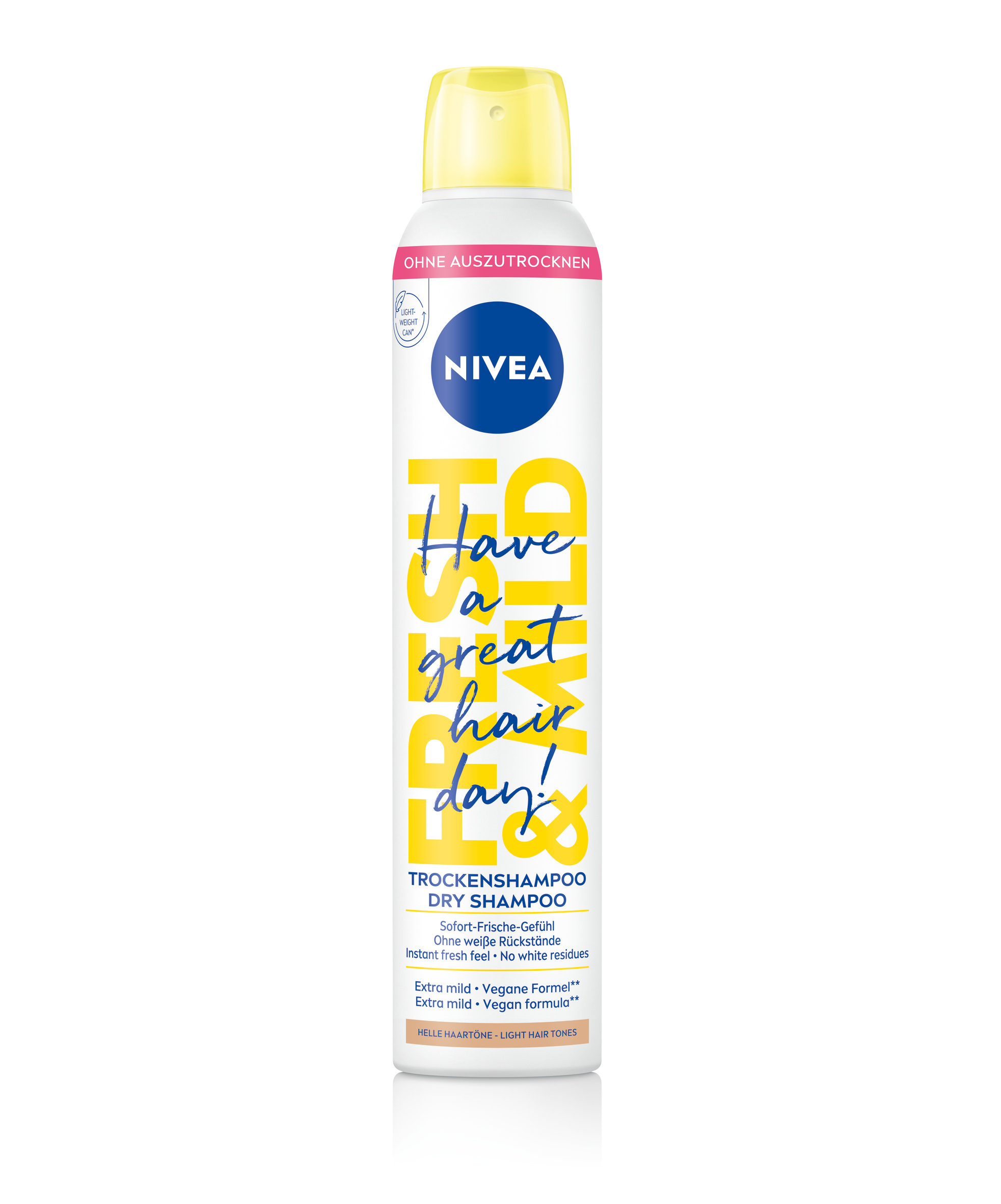 Nivea Trockenshampoo Aeros Fresh & Mild helle Haartöne Aeros Spr 200 ml
