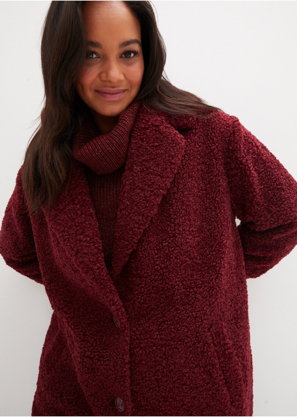 Manteau blazer en synthétique