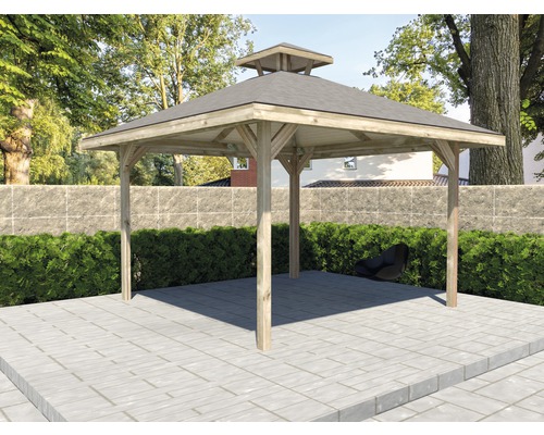 Paviljoen weka 304 x 304 cm drukbehandeld