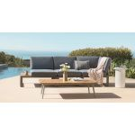 Loungeset Basten Antraciet/bruin
