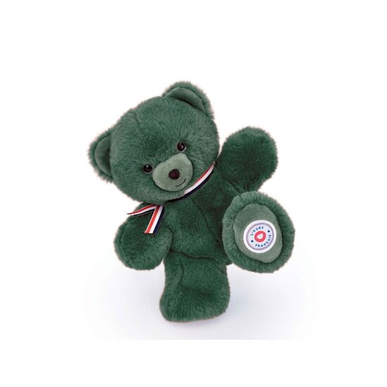 Ours en Peluche Articulé Français   Vert kaki        25 cm   de               L'ours français