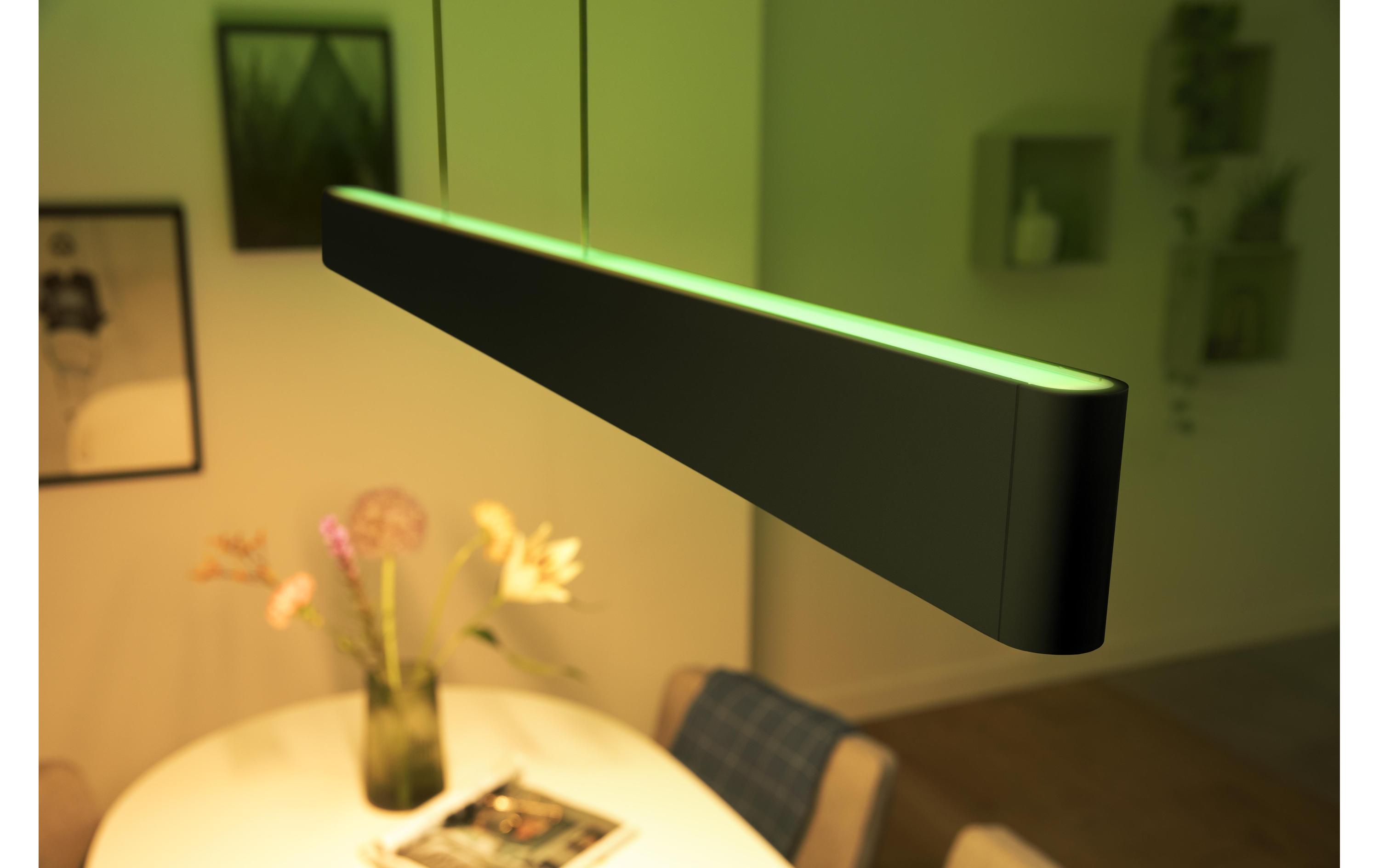 White & Col. Amb. Ensis Pendelleuchte schwarz 4750 lm<br>Pendelleuchte mit integriertem LED Modul