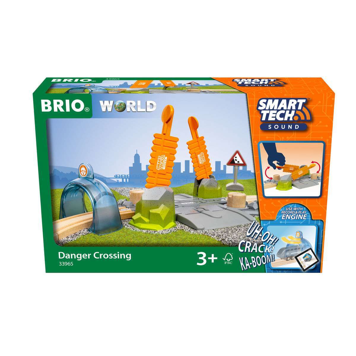 BRIO Spiel Smart Tech Sound Abenteuer-Bahnübergang