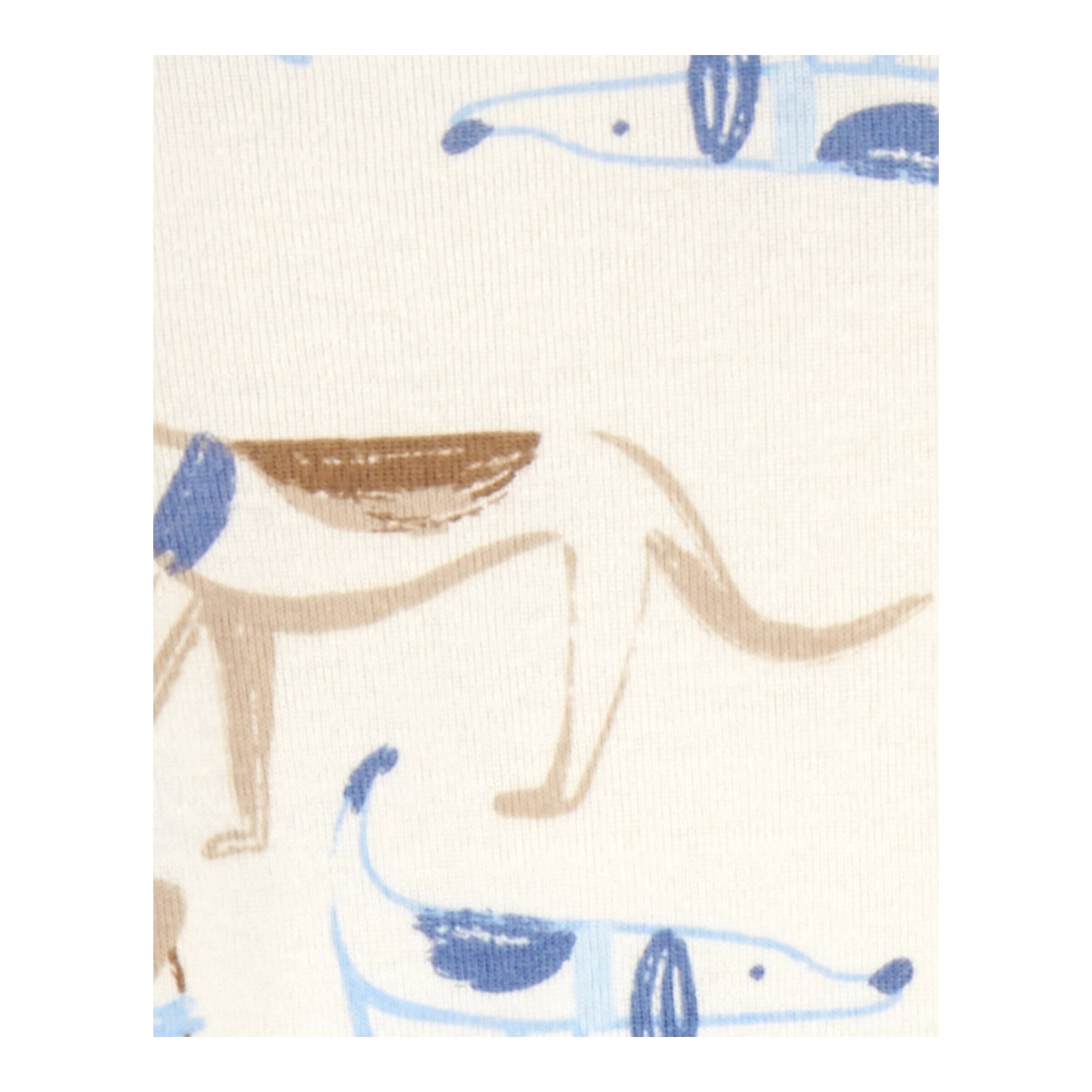 Carter's 4er-Pack Bodys langarm Hunde blau/natur