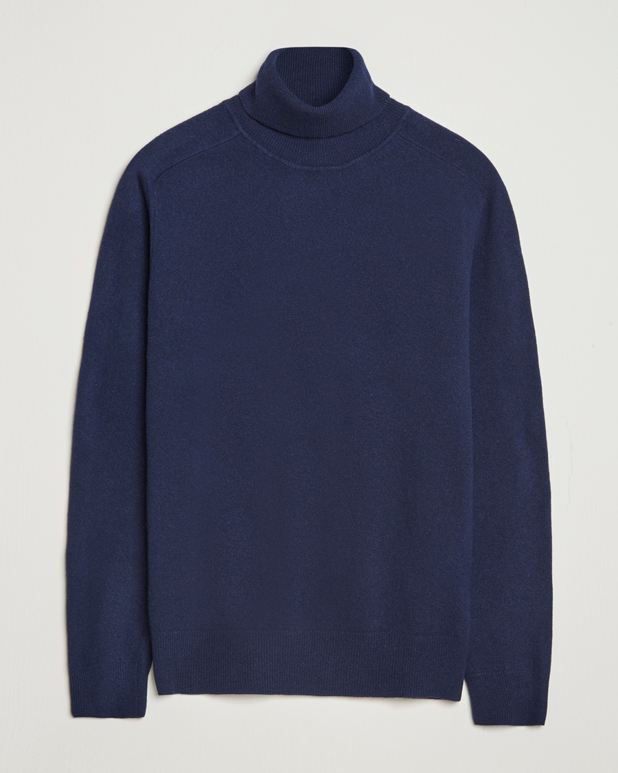Altea Wool/Cashmere Rollneck Navy
