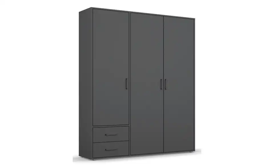 Drehtürenschrank ohne Absetzung 140 cm 3 Stück