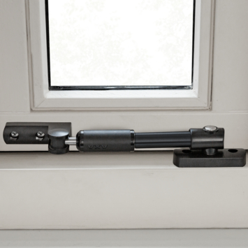 AXA telescopische raamuitzetter zwart 20 cm buitendraaiend