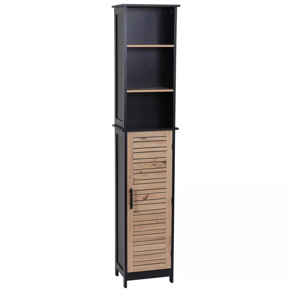 Meuble colonne salle de bain (35 x H173 cm) Bergen Noir