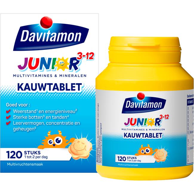 Davitamon Junior 3+ Kauwvitamines Multifruit