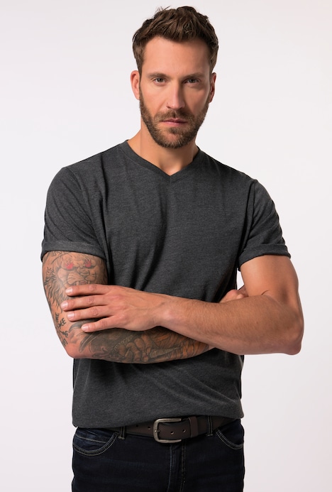 JP 1880 T-Shirt, Basic, V-Ausschnitt, bis 8XL