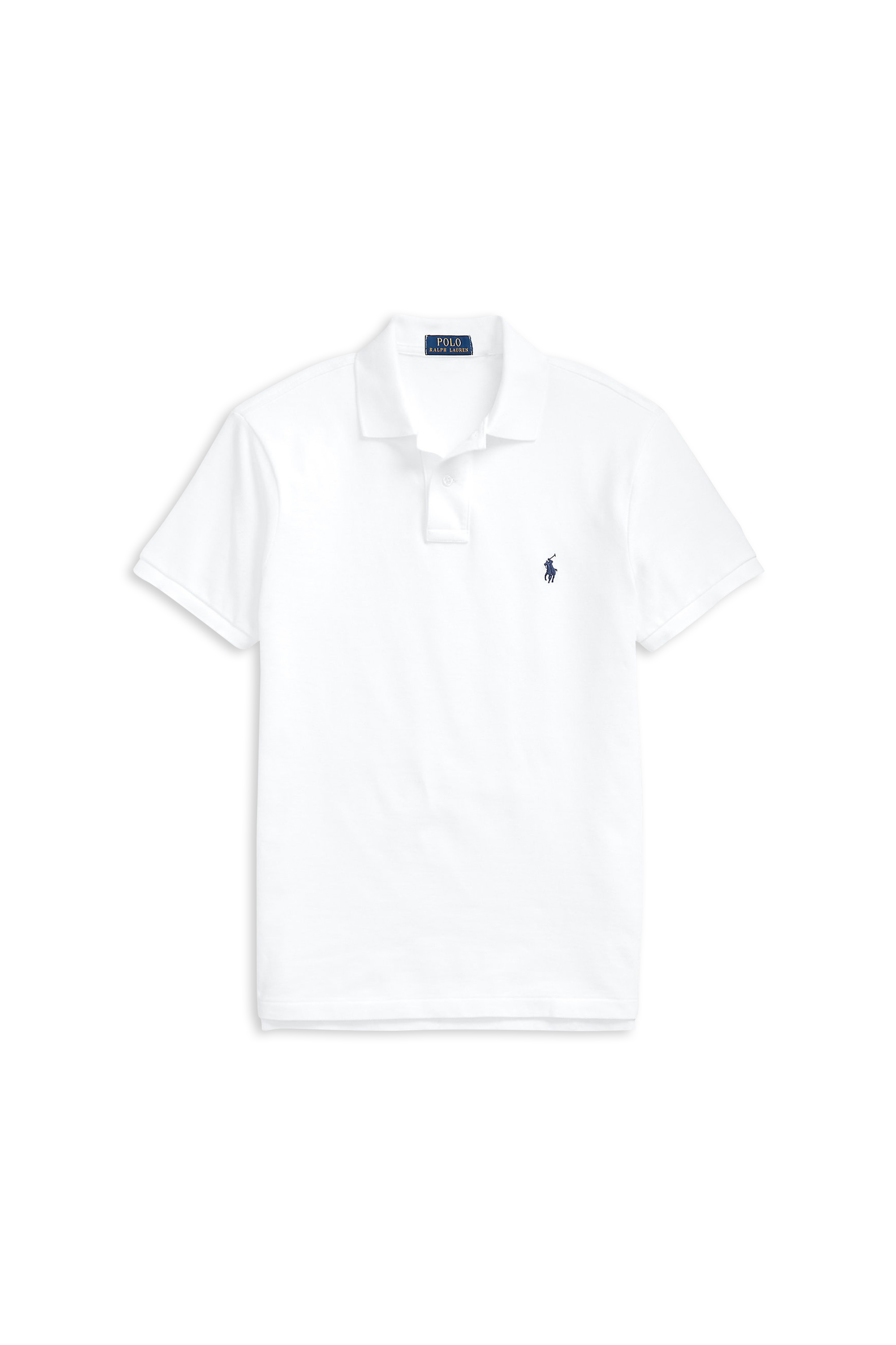 POLO RALPH LAUREN Polo slim-fit en piqué de coton  Blanc
