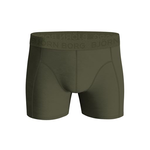 Björn Borg Cotton Stretch 3-pak Boxershorts, Blå/Grøn/Sort, L