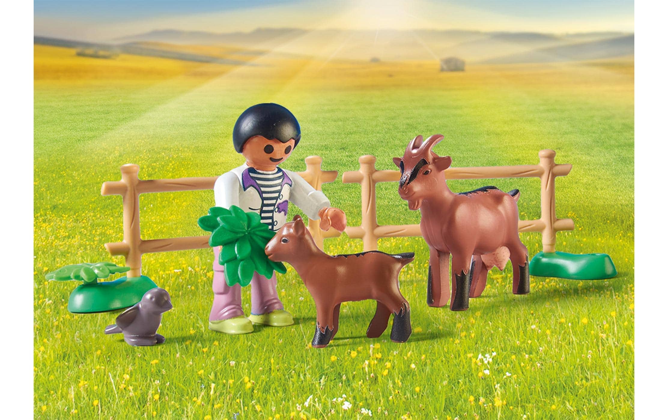 Playmobil® Spielbausteine »Country Traktor mit Anhänger und Wassertank 71442«
