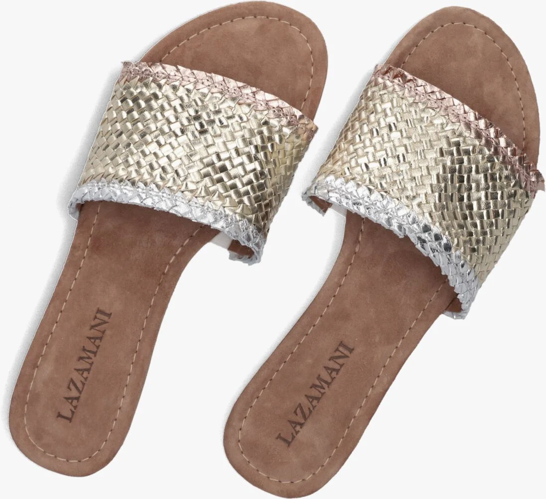 LAZAMANI gouden lazamani slippers 33.486